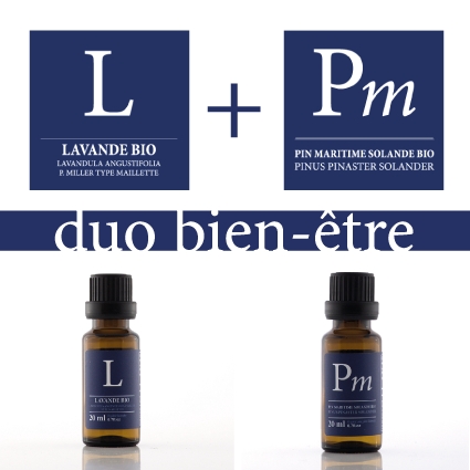 Le Duo Bien-être (Lavande bio + Pin Maritime bio)