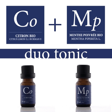 Le Duo Tonic (Citron bio + Menthe Poivrée bio)