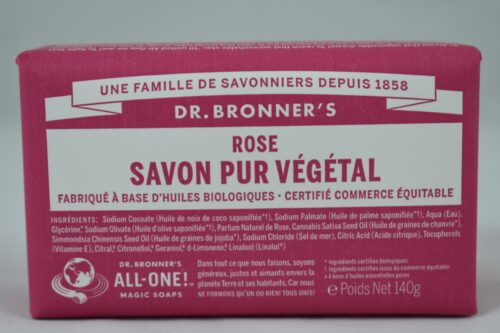 Savon pur végétal Dr Bronner's Rose