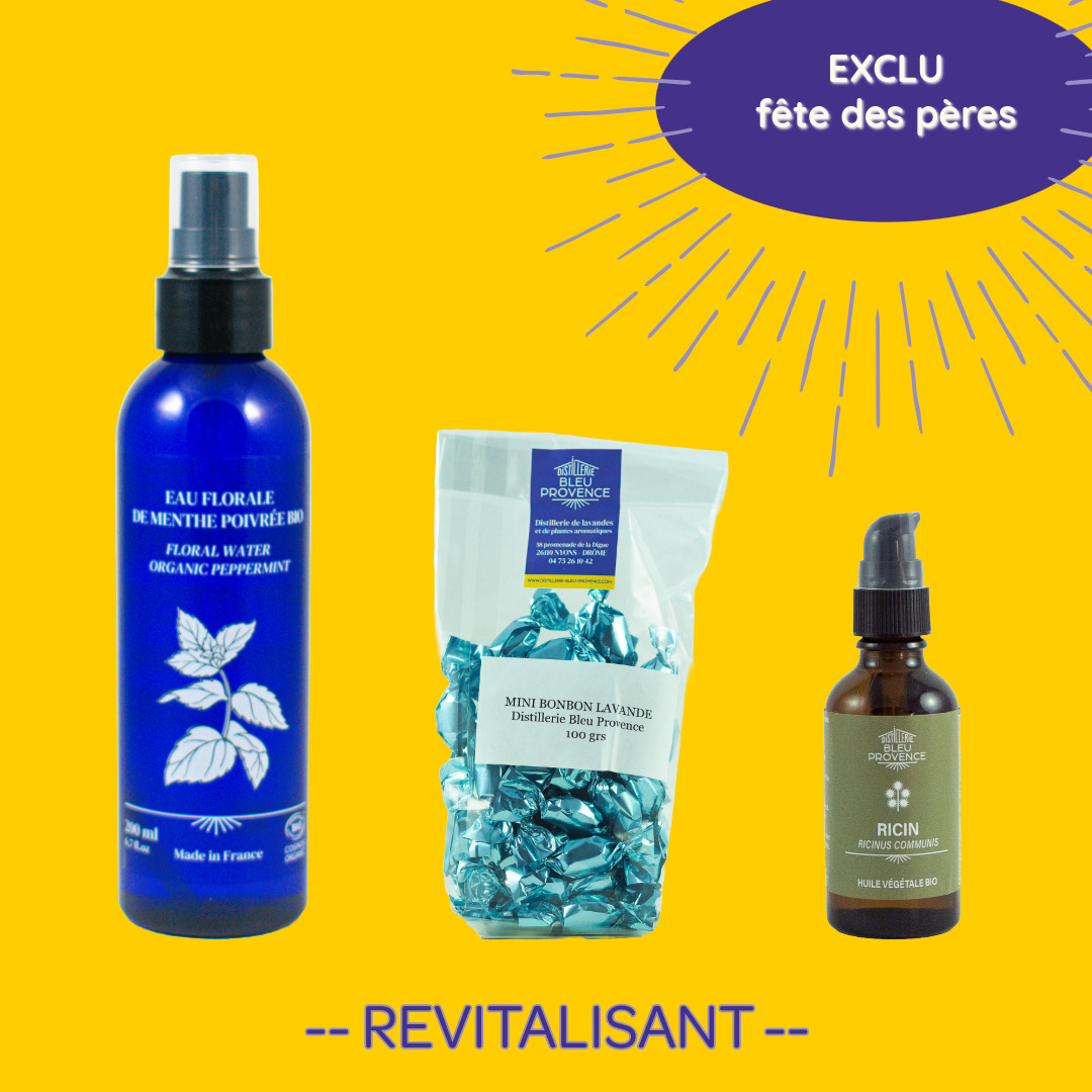 Coffret bien-etre fête des pères 2025 distillerie bleu provence